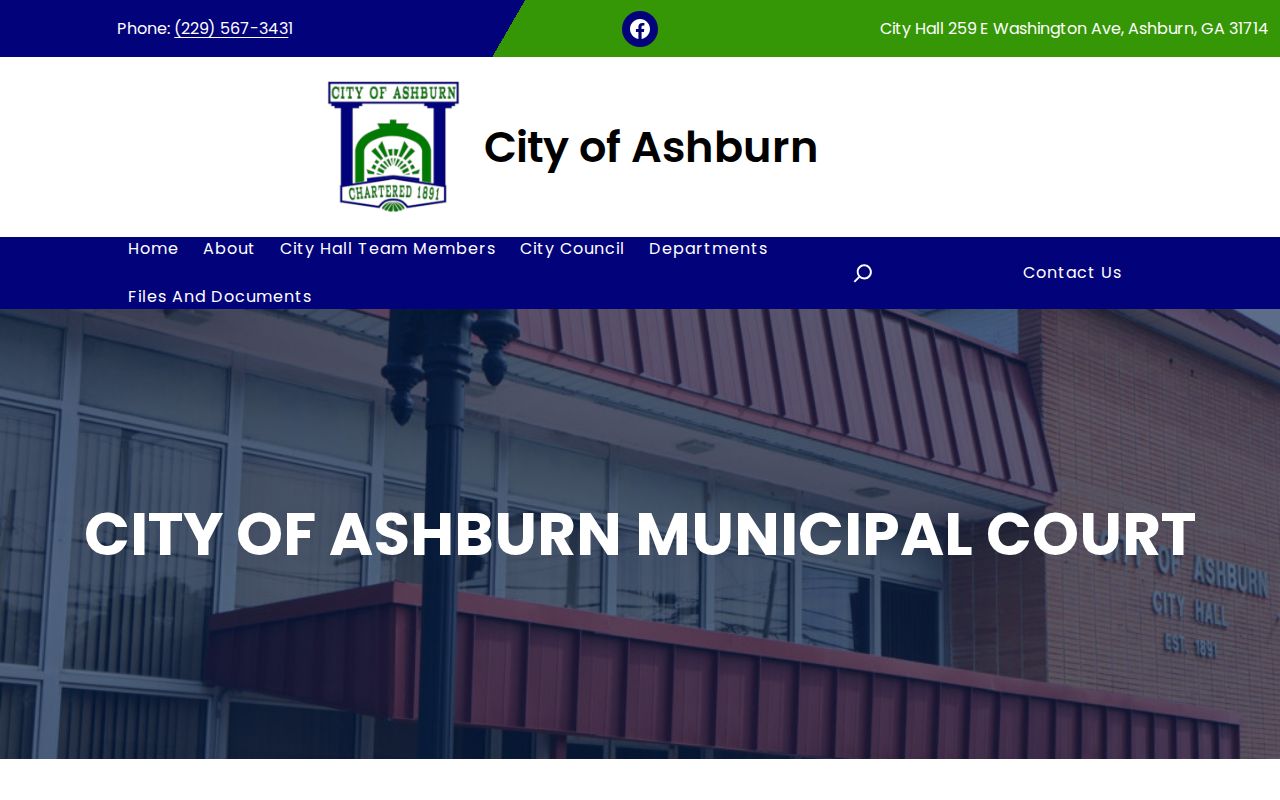 Turner County traffic warrant Ashburn Municipal Court route